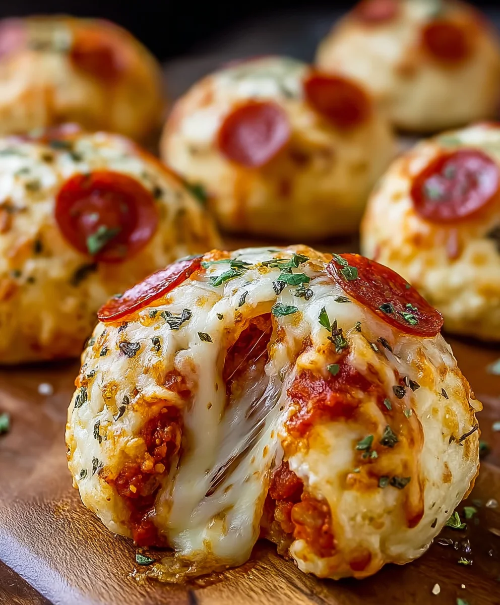 Cheesy Beef Beef Pepperoni Pizza Bombs Delicious Recipe