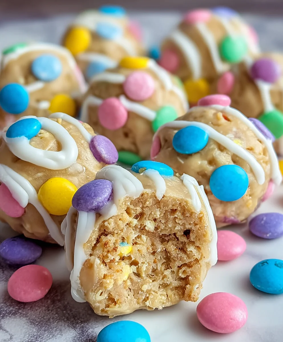 Easter Egg Cookie Dough Bites-No Bake Treat