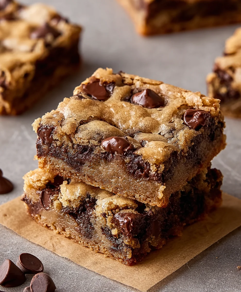 Easy Banana Chocolate Chip Cookie Bars Recipe