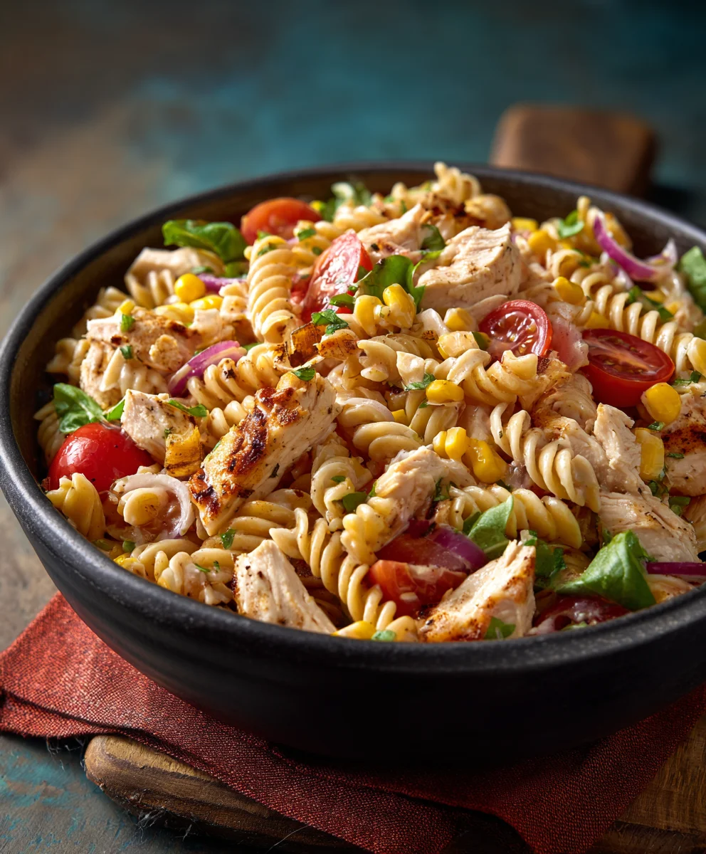 Easy BBQ Chicken Pasta Salad - A Crowd-Pleasing Meal