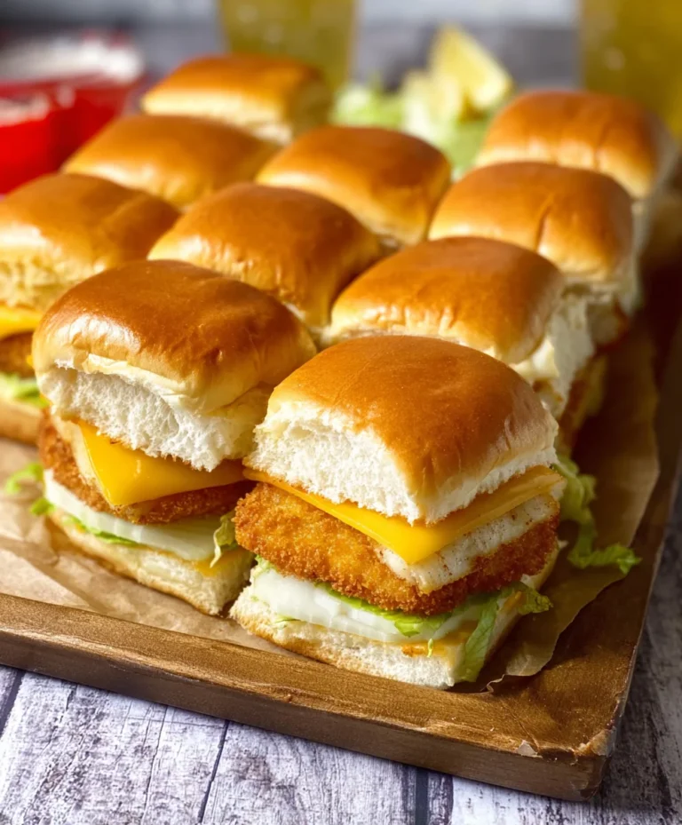 Filet-O-Fish Sliders – Easy Homemade Fish Burger Recipe