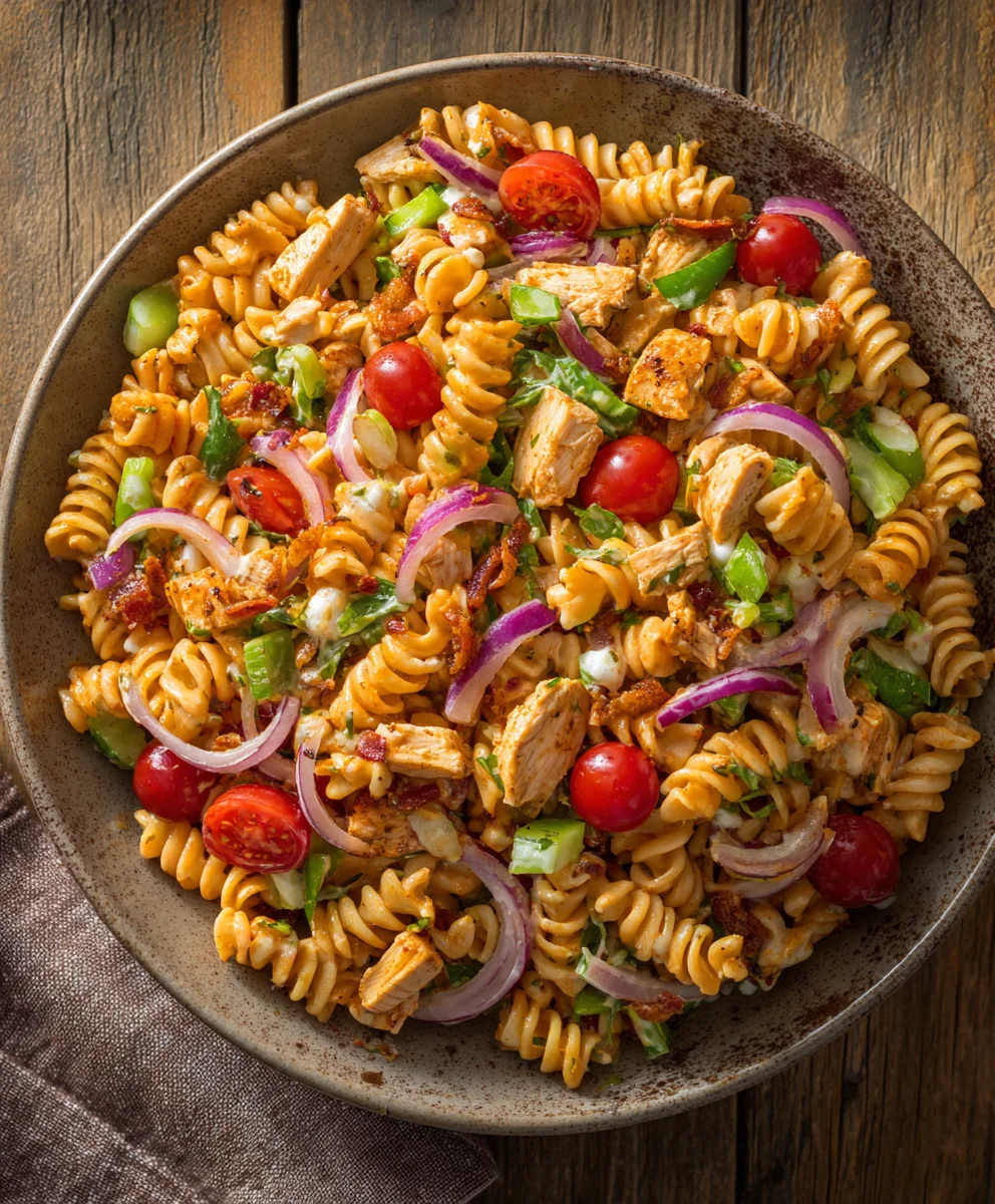 Easy BBQ Chicken Pasta Salad - A Crowd-Pleasing Meal