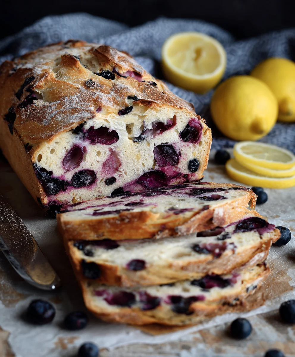 Blueberry Lemon Sourdough Bread Recipe