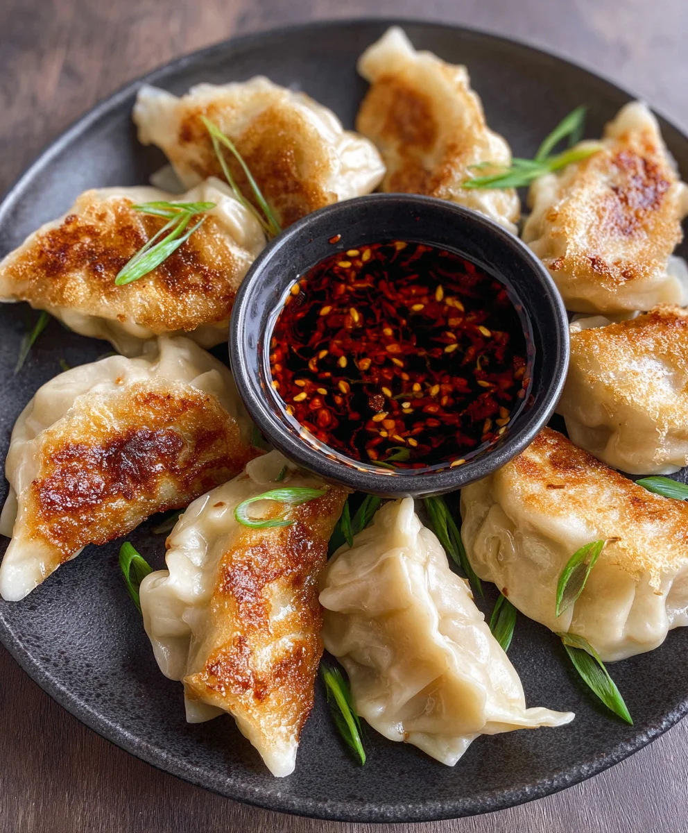 Easy Pan Fried Chicken Potstickers Recipe