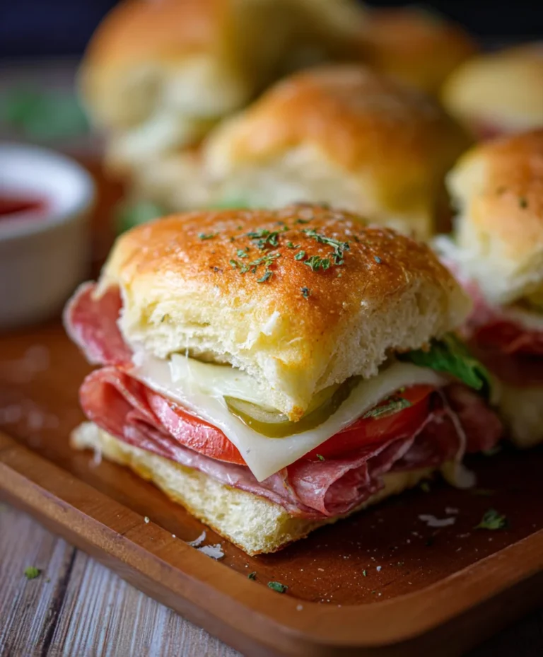 Easy Beef Italian Sub Sliders-Quick Appetizer