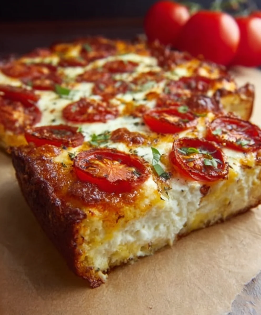 Pizza Cottage Cheese Bake- Easy & Delicious