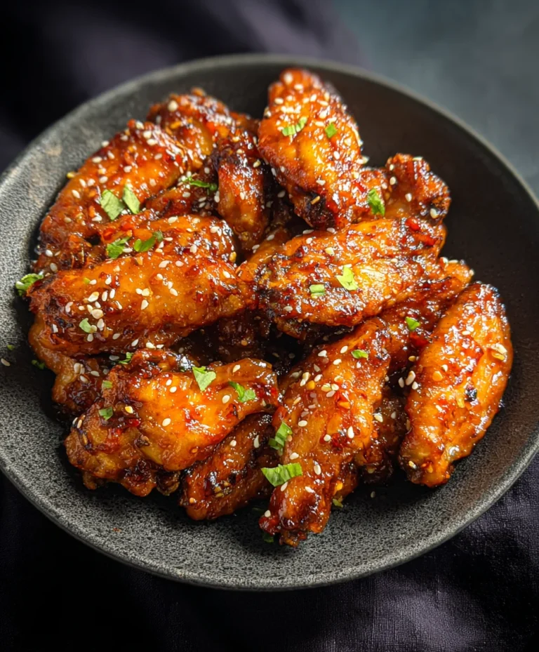 Juicy Honey Garlic Chicken Wings-Easy Recipe