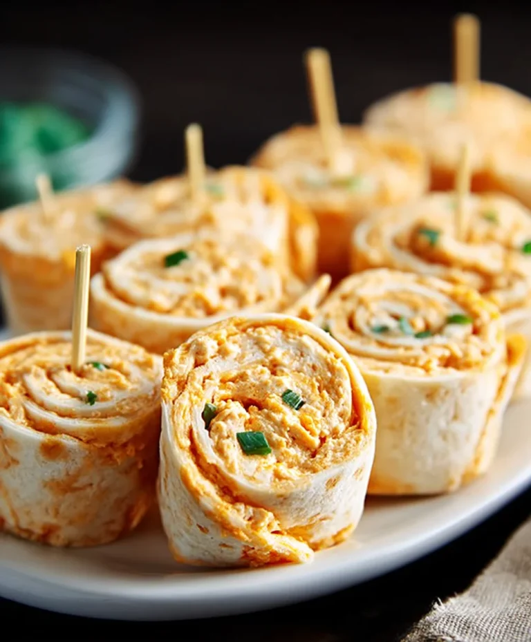 Spicy Buffalo Chicken Tortilla Pinwheels – Easy Appetizer