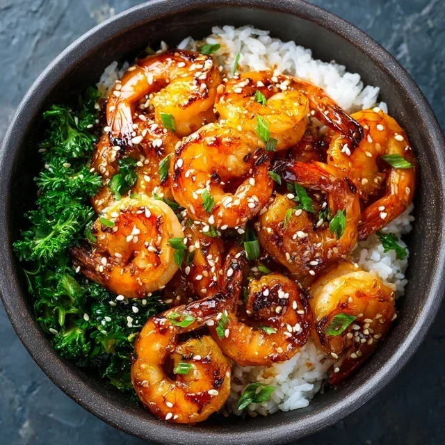 Honey Garlic Shrimp Bowls