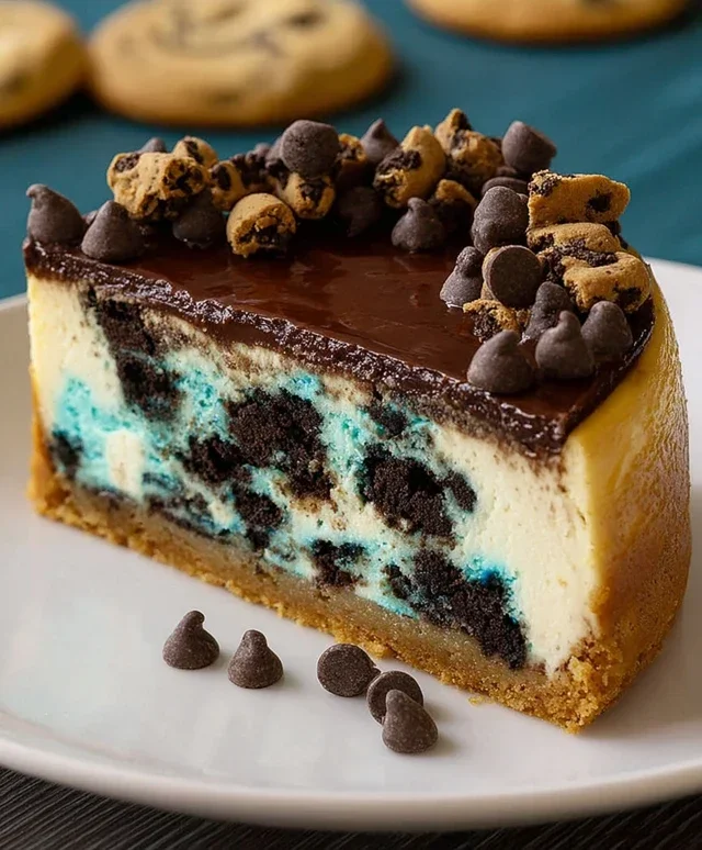 Cookie Monster Cheesecake
