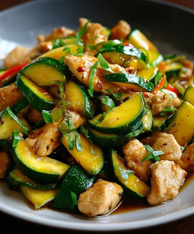 Chicken Zucchini Stir Fry
