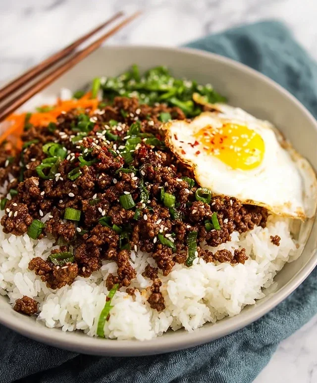 Korean Ground Beef Bowl (25-Minutes)