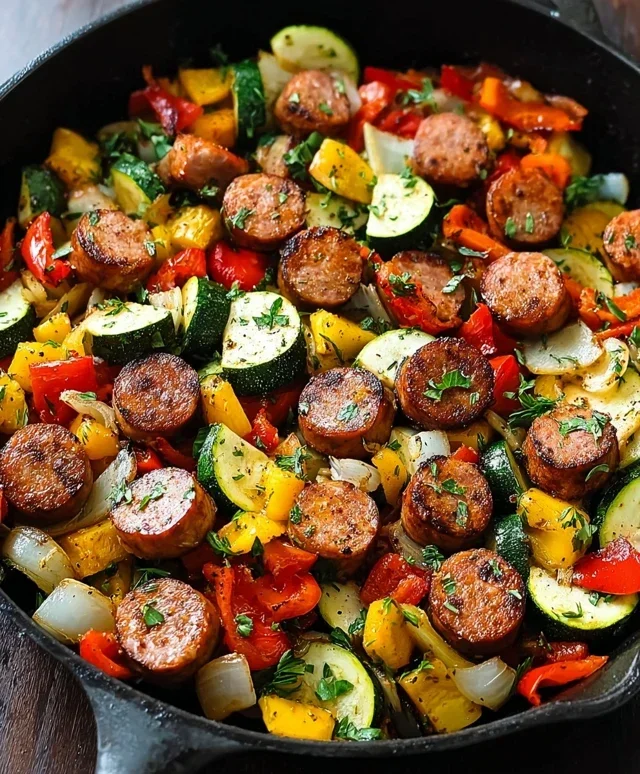 Sausage and Veggies Skillet