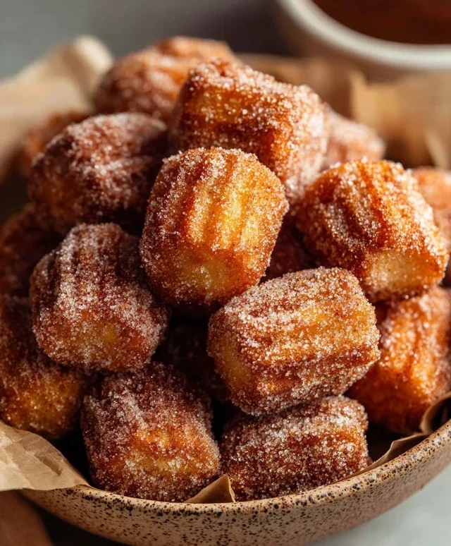 Sweet Air Fryer Churro Bites Recipe