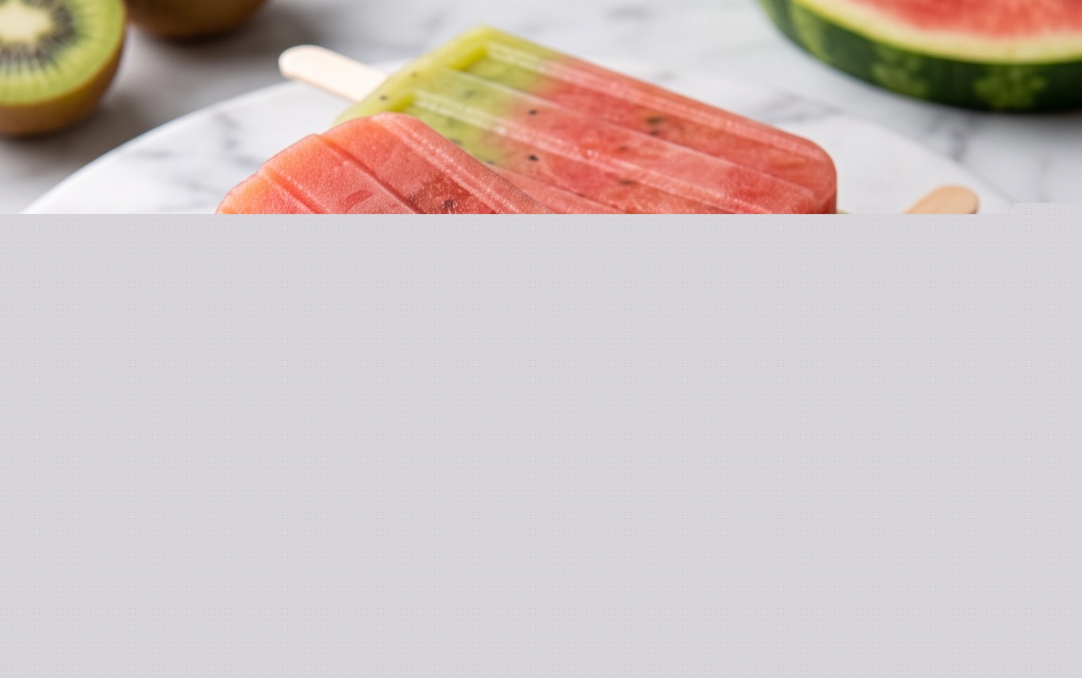 Kiwi Watermelon Fruit Popsicles